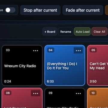 WM Cart Wall Auto Segue and playback controls