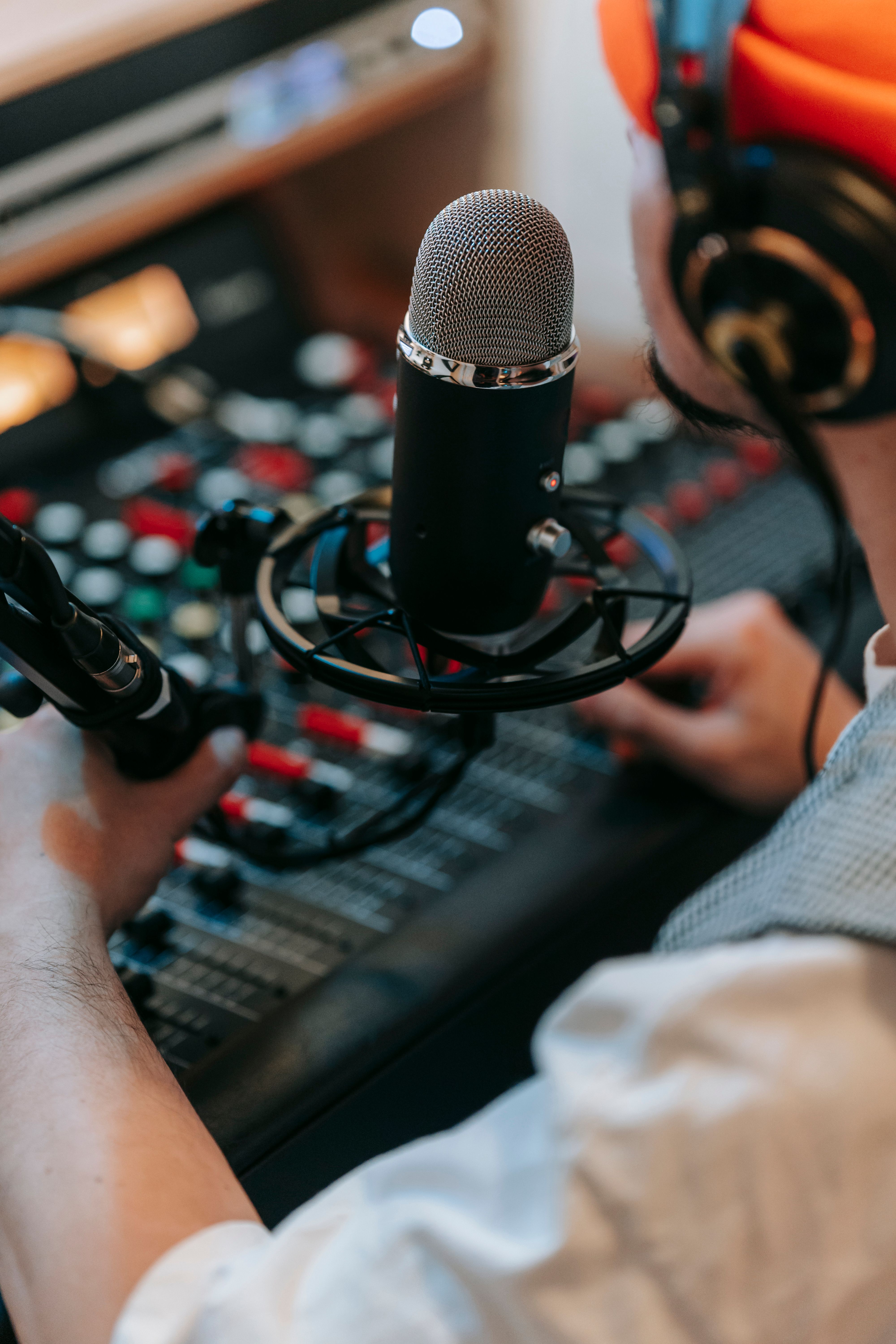 Professional radio production studio