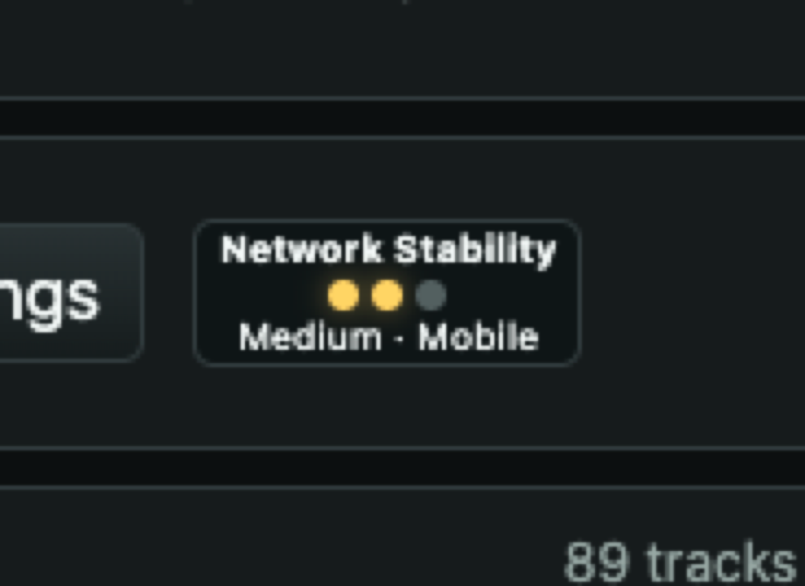 WM Play network stability monitor